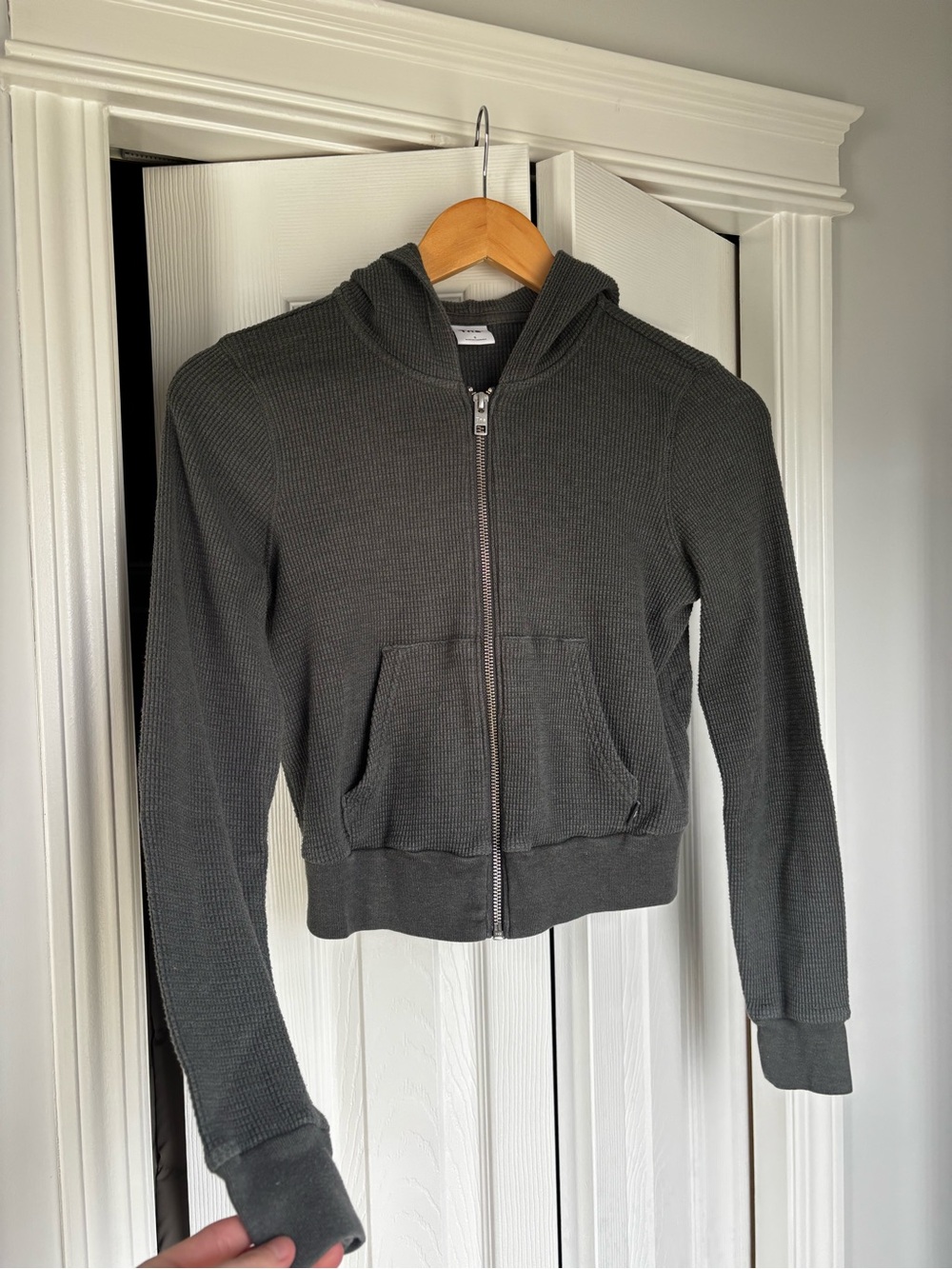 Aritzia TNA Waffle Zip